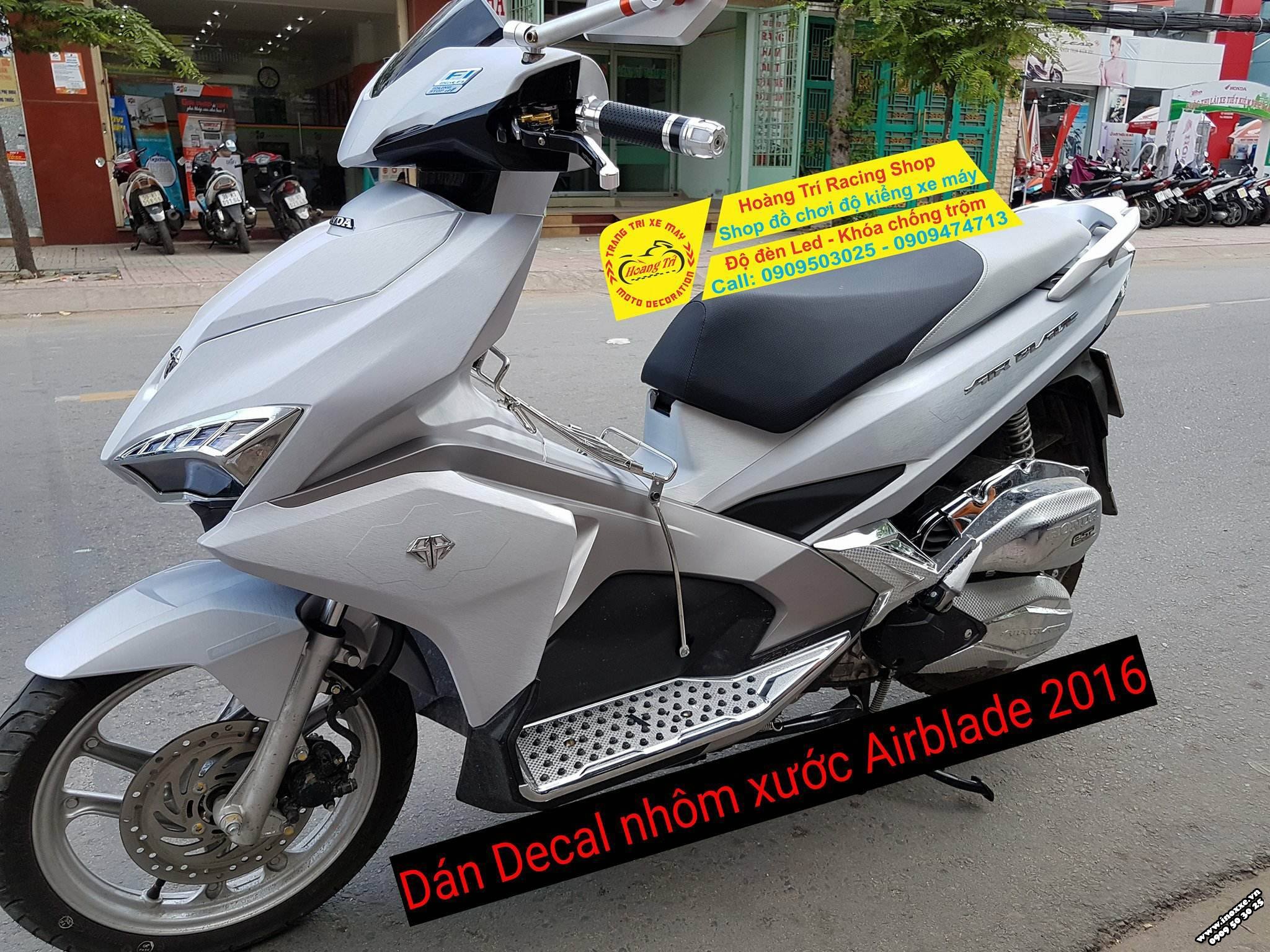 Dán Decal nhôm xước xe Airblade 2016-2017